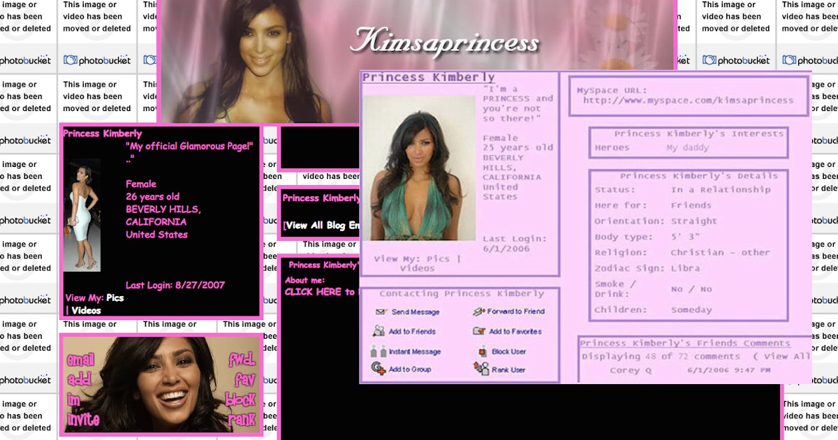 Here's Kim Kardashian's 9-Year-Old Myspace Page — It's Even Funnier Than  You Think