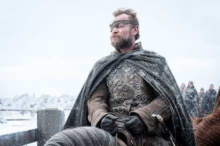 Beric from Game of Thrones on a horse
