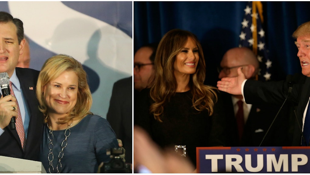 Ted Cruz And Donald Trump Keep Your Wives Out Of Your Presidential Pissing Match