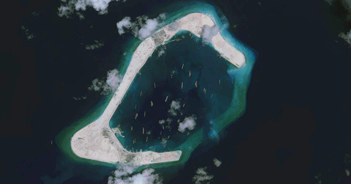 Spratly Islands Photos: China's Man-Made Islands Continue to Rise Out ...