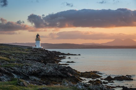 A beach in Islay during the break of dawn