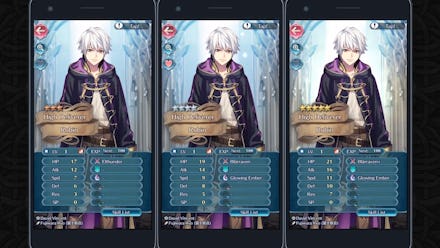 Fire Emblem Heroes on an iPhone