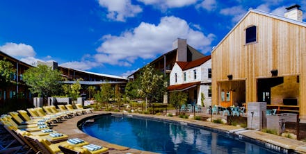 the pool at the Lone Star Court hotel