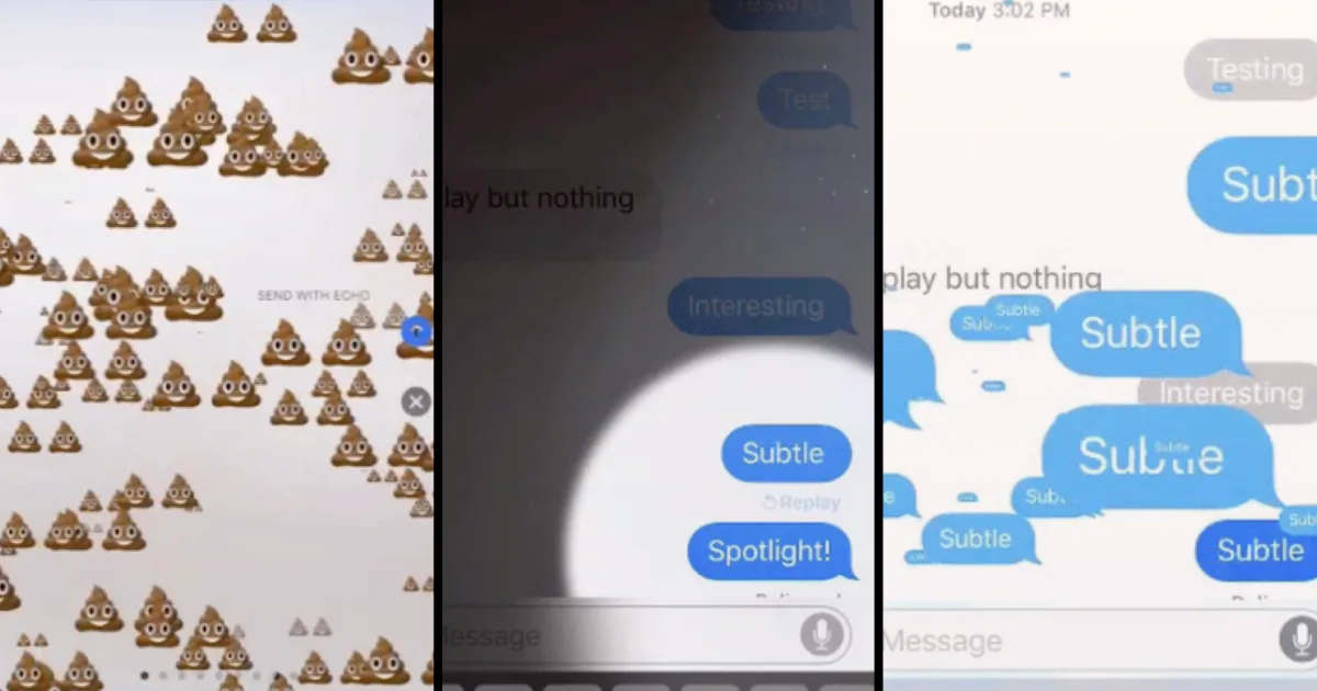 Ios 11 Message iOS 11 Message Effects: New echo and spotlight effects are coming to ...