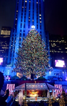 A big Christmas tree in NYC