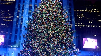 A big Christmas tree in NYC
