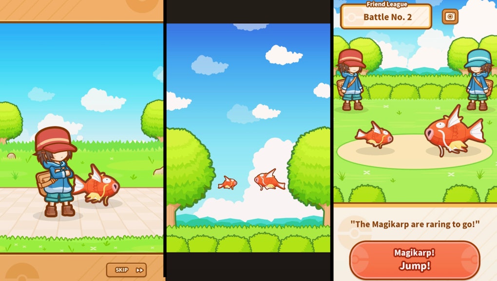 'Magikarp Jump' Patterns: These lovely fish come in all sizes and colors