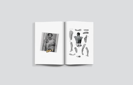 Two pages from the Mouthfeel magazine that is combining food and sex for all the right reasons