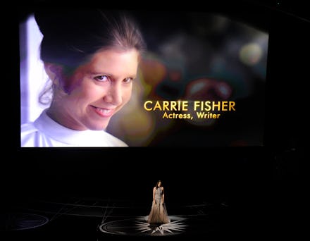 Carrie Fisher's photo in Sean Lennon's song, Bird Song, which he had written with the actress before...