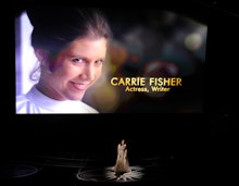 Carrie Fisher's photo in Sean Lennon's song, Bird Song, which he had written with the actress before...