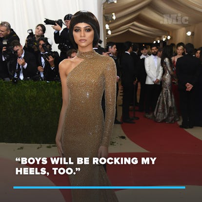 Zendaya Embraces Gender-Neutral Fashion, Says Her High Heel Line Is