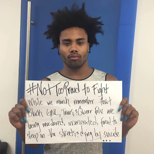 17 Photos Reveal Why LGBTQ People of Color of Are #NotTooProudToFight ...