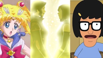 Sailor Moon, Korra and Asami, and Tina in side by side photos