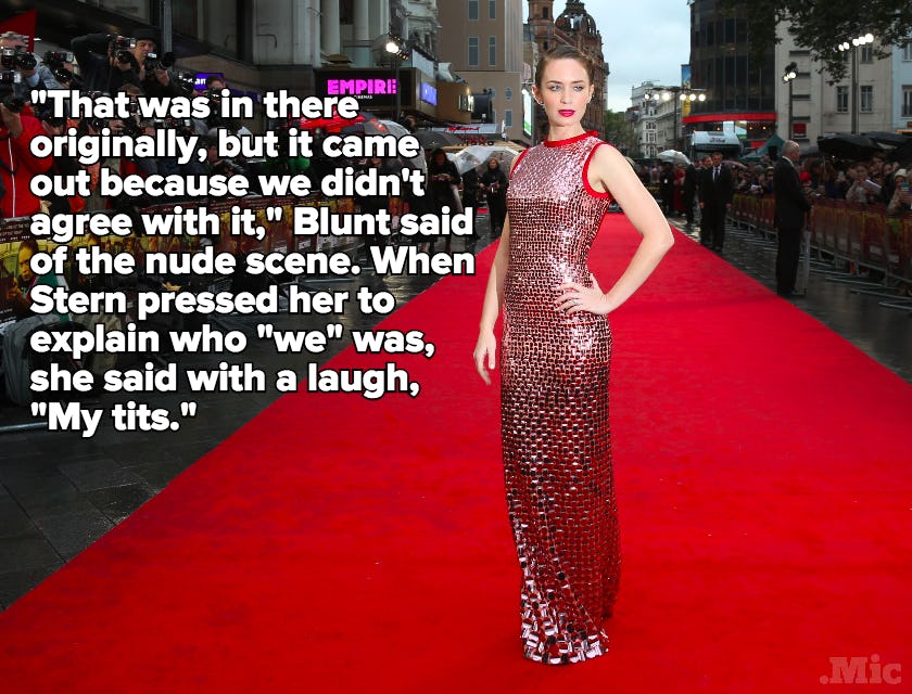 Emily Blunt Vetoed a Nude Scene for Her New Movie ‘Sicario’