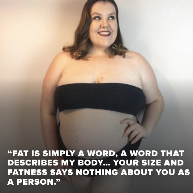 Women reclaim the word 'fat' in Empowering Me body positive photo