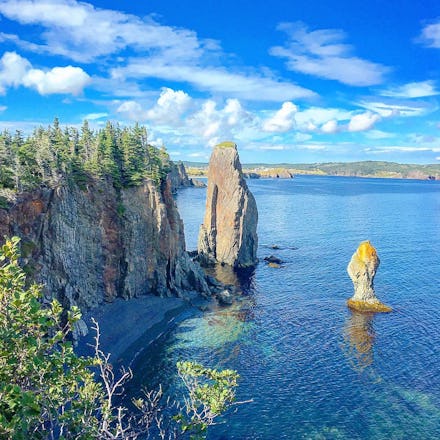 The landscape next to the village of Trinity, in Canada's easterly province of Newfoundland
