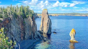 The landscape next to the village of Trinity, in Canada's easterly province of Newfoundland