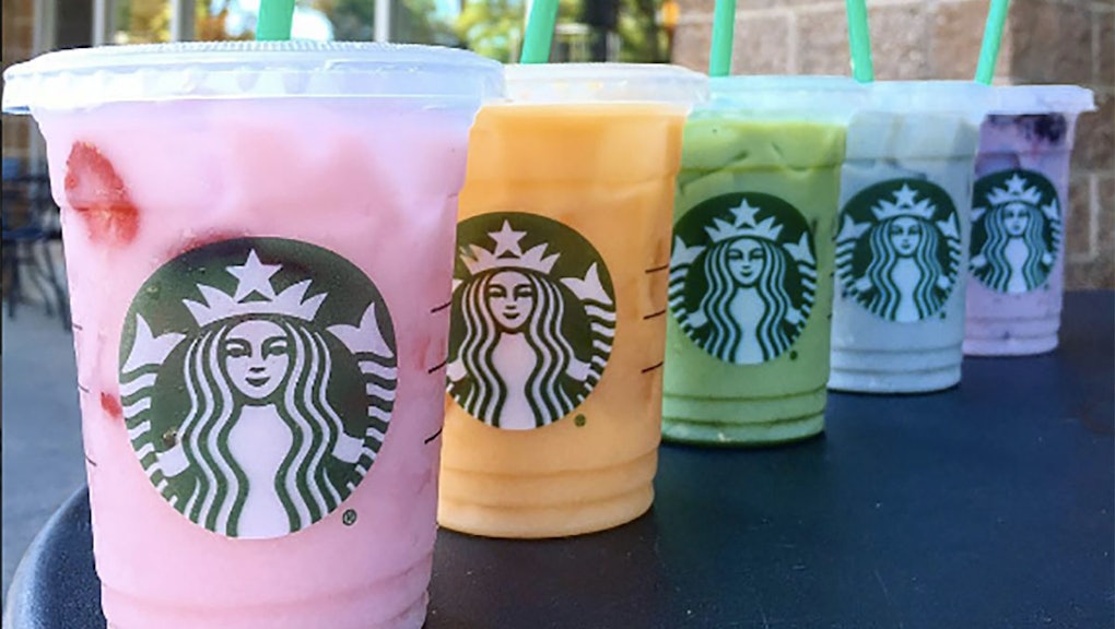 Healthy Starbucks Drinks Without Caffeine Here’s What Is Officially in Starbucks’ Rainbow Drinks So You Can Order
