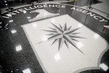 CIA floor mural.