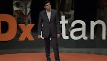 Gurdeep Parhar delivering a TED Talk