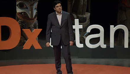 Gurdeep Parhar delivering a TED Talk