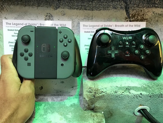 Nintendo Switch Vs Wii U Gamepad Comparison Photos With Wii U 3ds Iphone And More