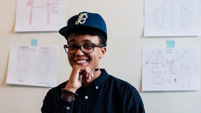 Designer of the first 'Alternity' maternity line for genderqueer parents