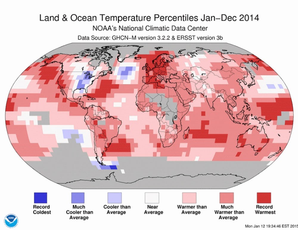 It's Official: 2014 Was The Hottest Year In Recorded History