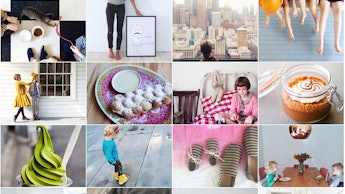 The Instagram post feed of an Instagram mom