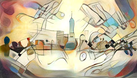An abstract DeepArt artwork