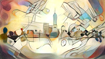 An abstract DeepArt artwork