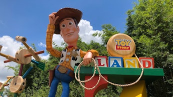 The entrance gate of the Toy Story Land - at Disney World's newest land