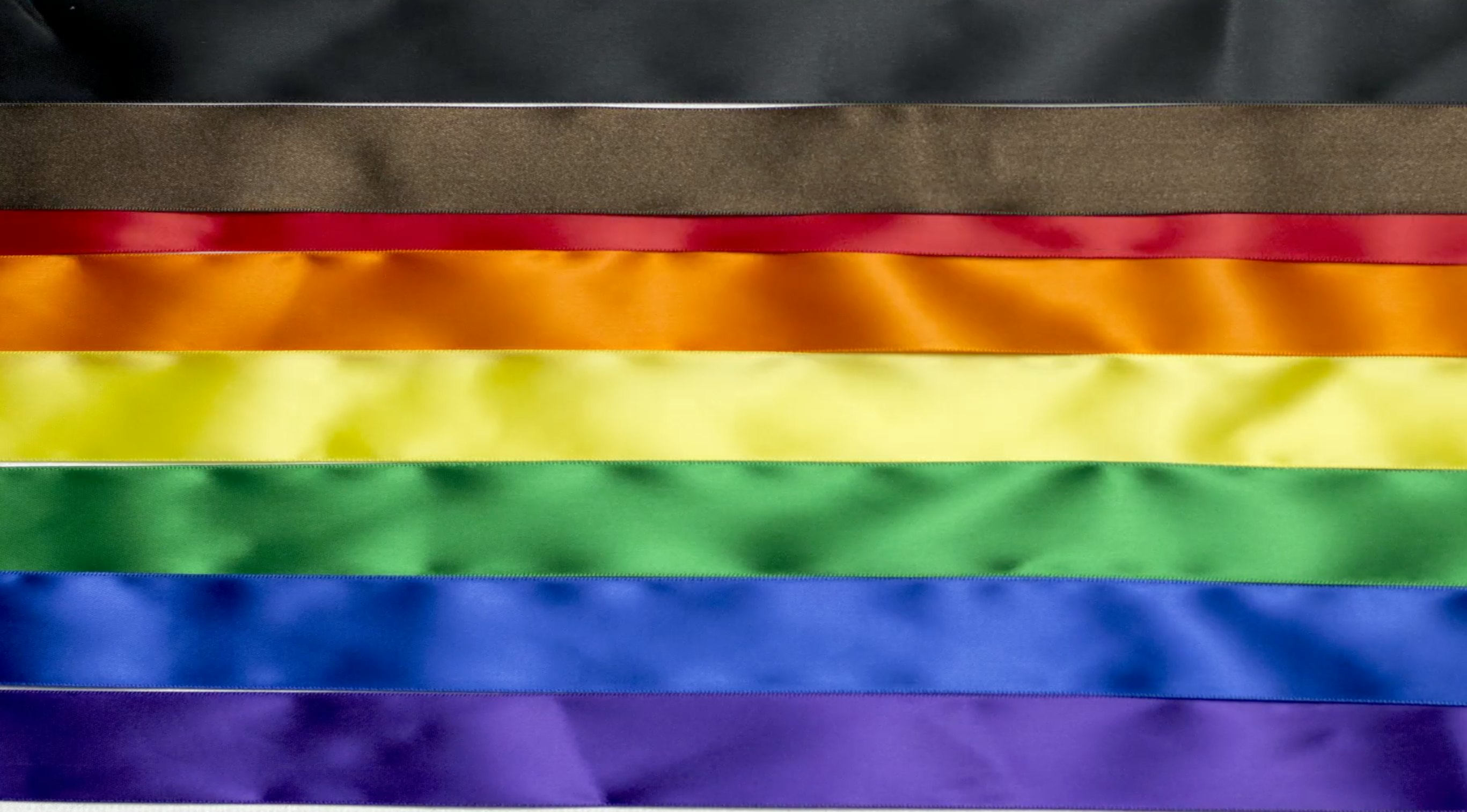 new gay pride flag skin color