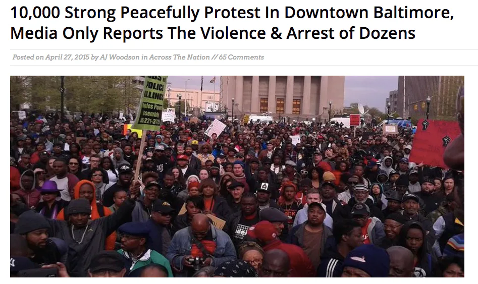 10 Images of the Baltimore Riots You Won't See on TV