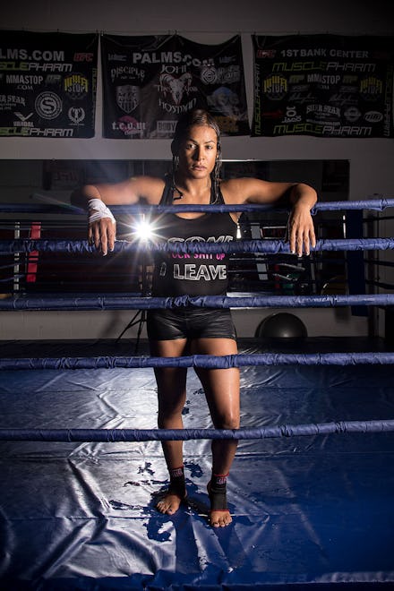 Fallon Fox posing in the ring