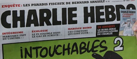 The cover of a Charlie Hebdo magazine