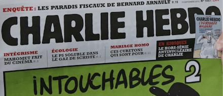 The cover of a Charlie Hebdo magazine
