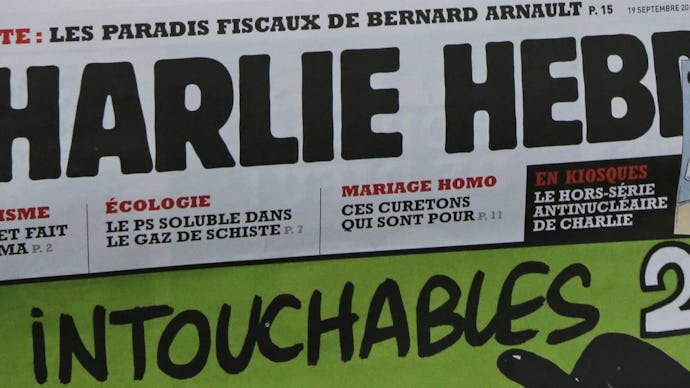 The cover of a Charlie Hebdo magazine