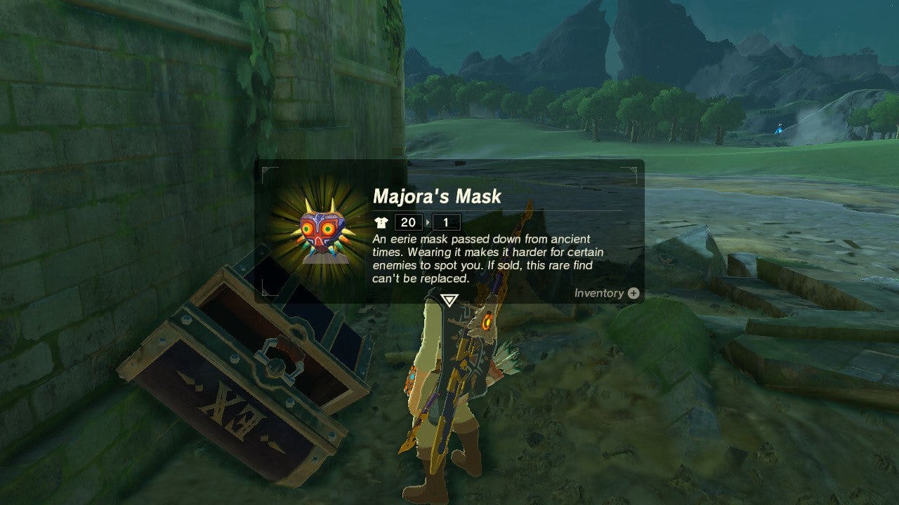 'Zelda Breath of the Wild' Majora's Mask Location Lake Kolomo How to