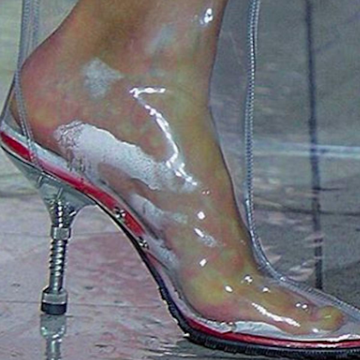 You May Want To Reconsider The Plastic Shoes Trend