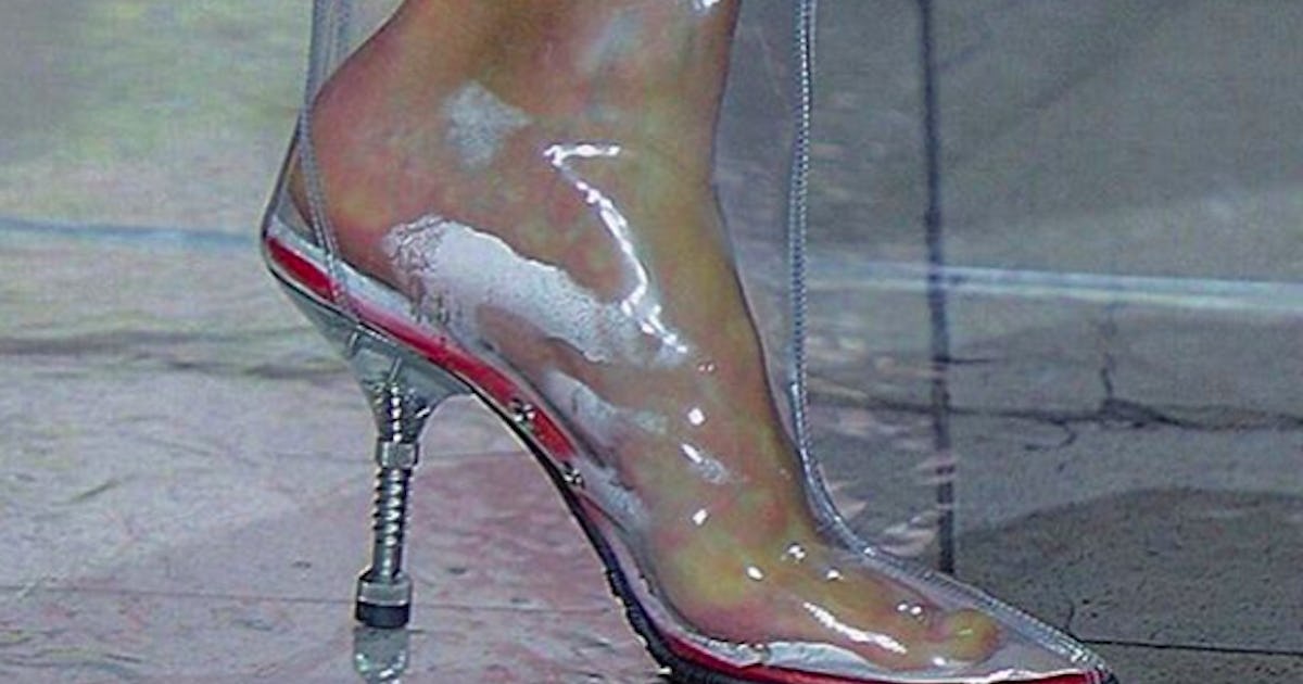 Sweaty clear shoes discount