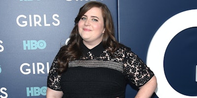 Aidy Bryant from Saturday Night Live and Shrill at the premier of Girls that is on HBO