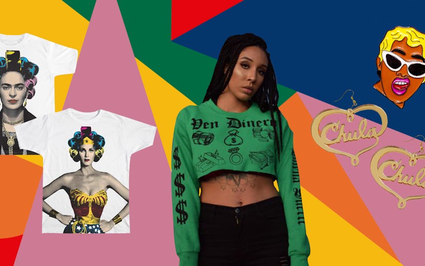 Collage of products by Latinx-Owned Fashion Brands