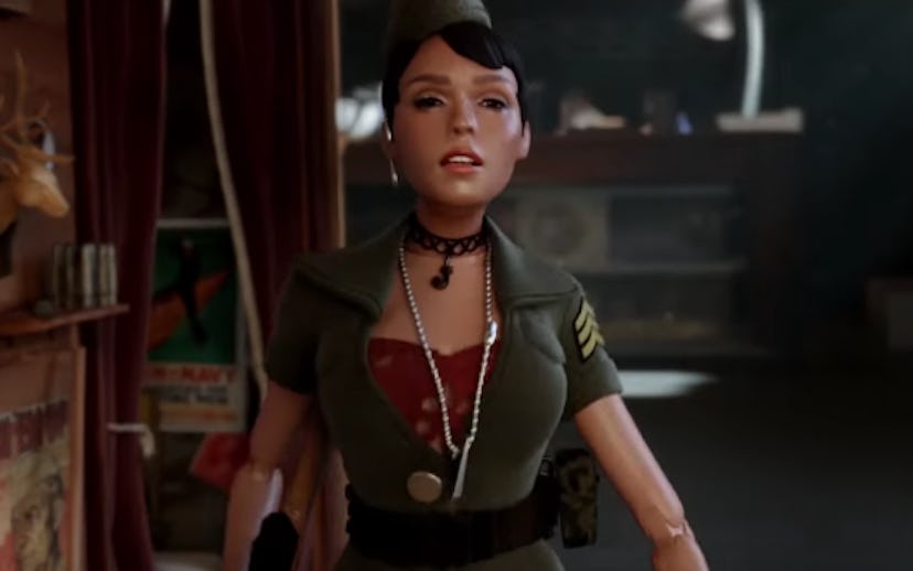 A digital illustration of Janelle Monáe from her new movie Welcome to Marwen