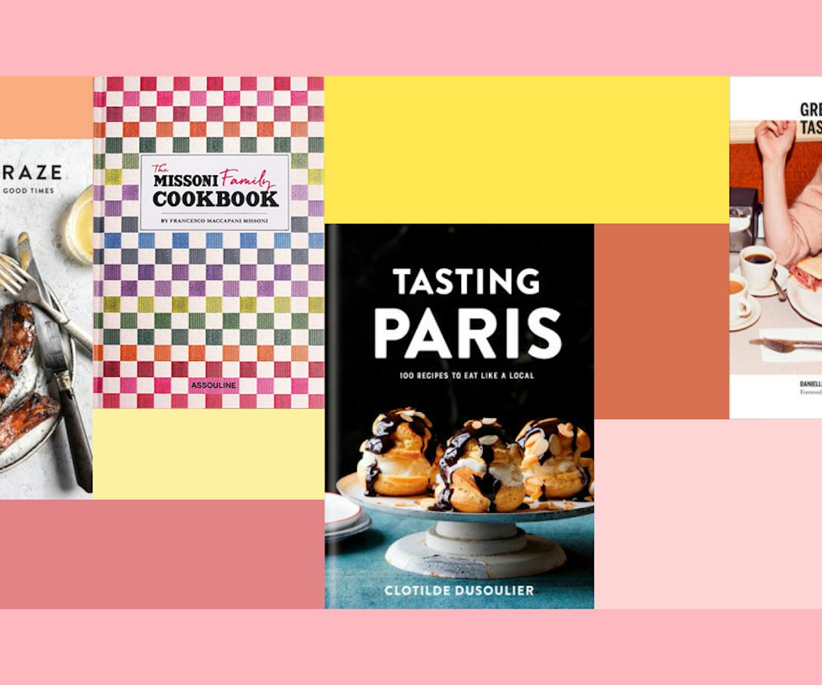 Four types of Spring Cookbooks in display by different writers