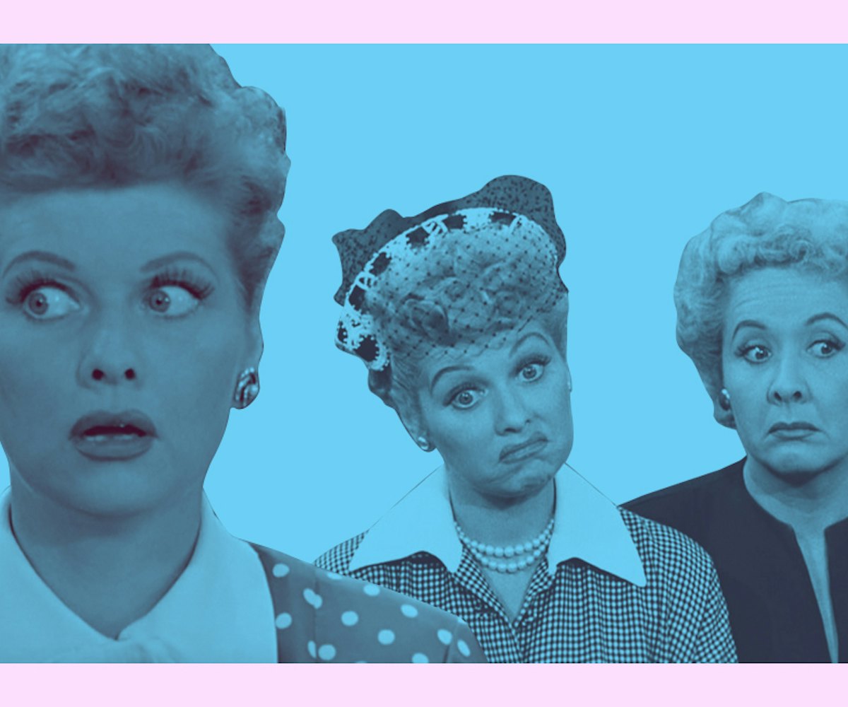 Lucille Ball in her "I love Lucy" character