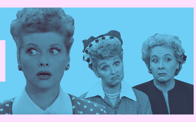 Lucille Ball in her "I love Lucy" character