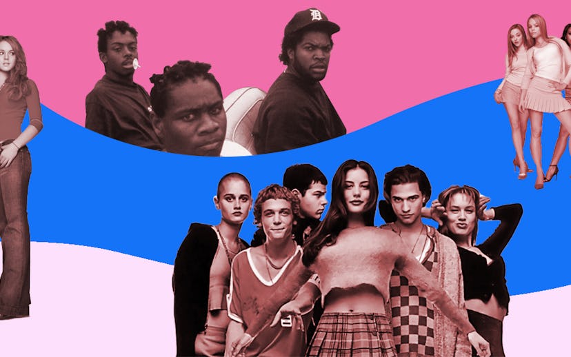 Mean Girls stars, Lindsay Lohan and the trio with Regina George as the lead surrounded by music star...
