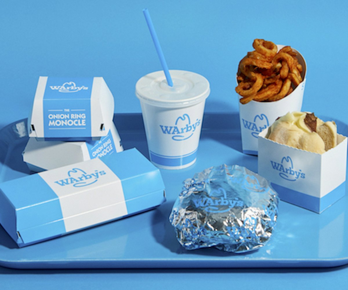Food served during Warby Parker and Arby's comarketing campaign
