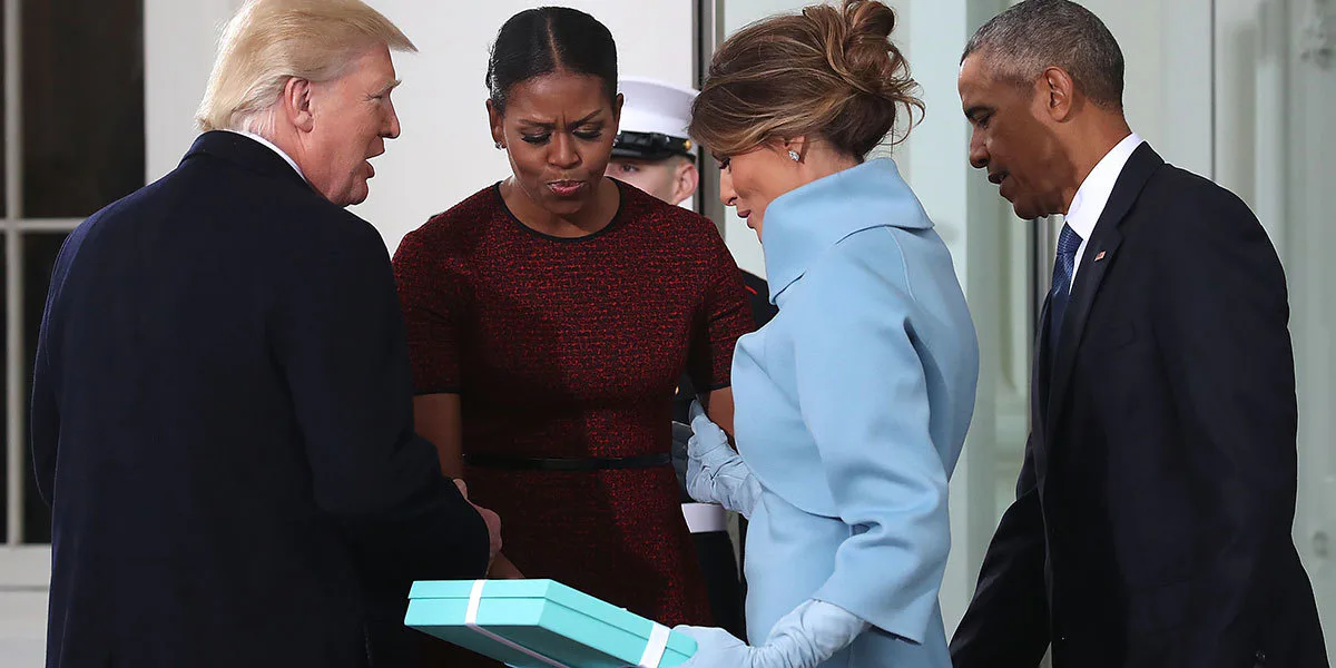 Michelle Obama Reveals What Was In Melania Trump’s Tiffany Box